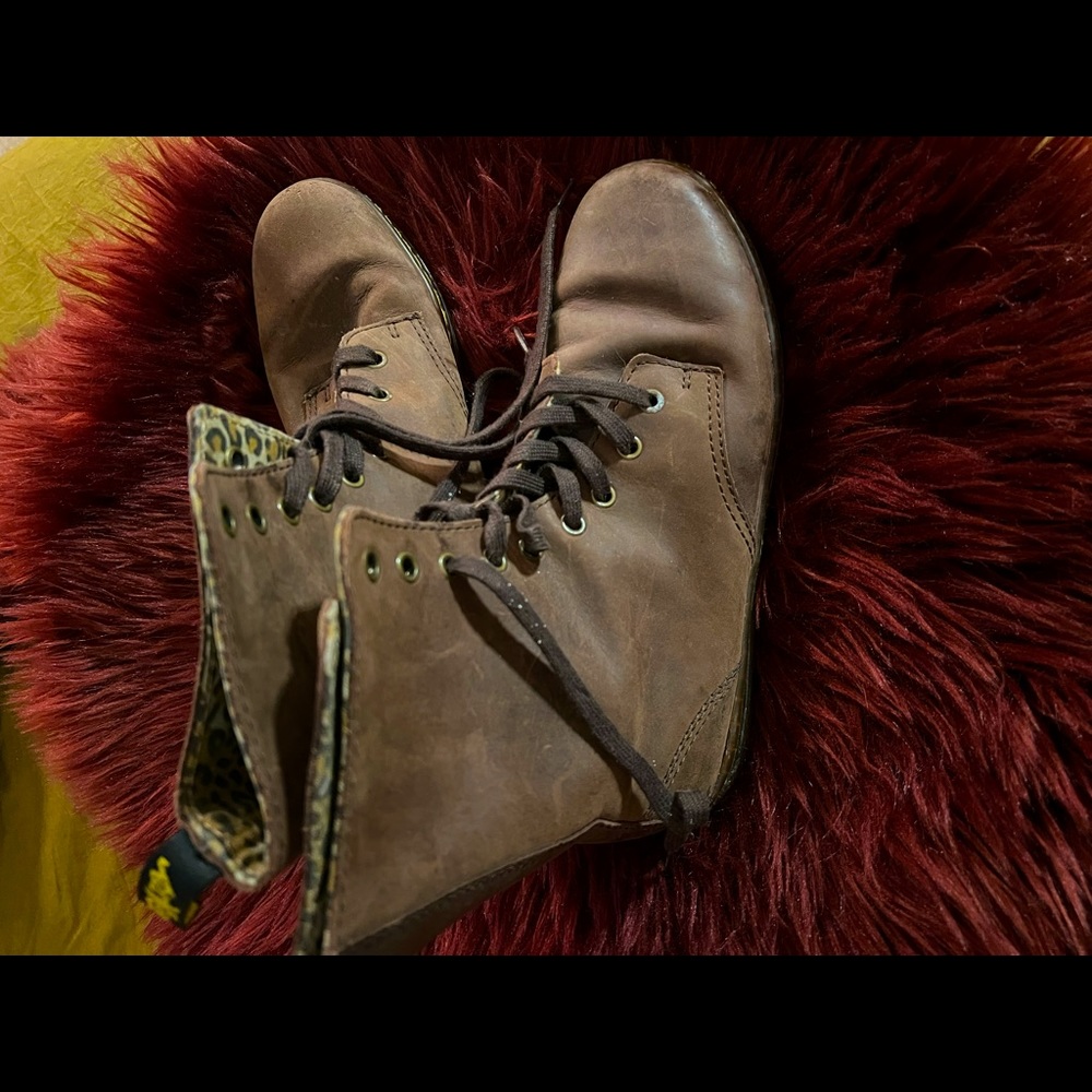 Womens Brown Suede Doc Martens